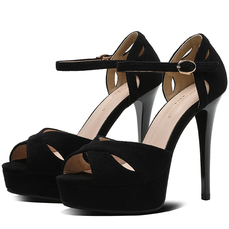 Women's High Heels™ Platform Strap Open Toe Ladies Pumps High Heels