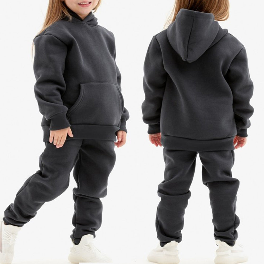 Children Hooded Tracksuits™ Toddler Boys & Girls Plush Set