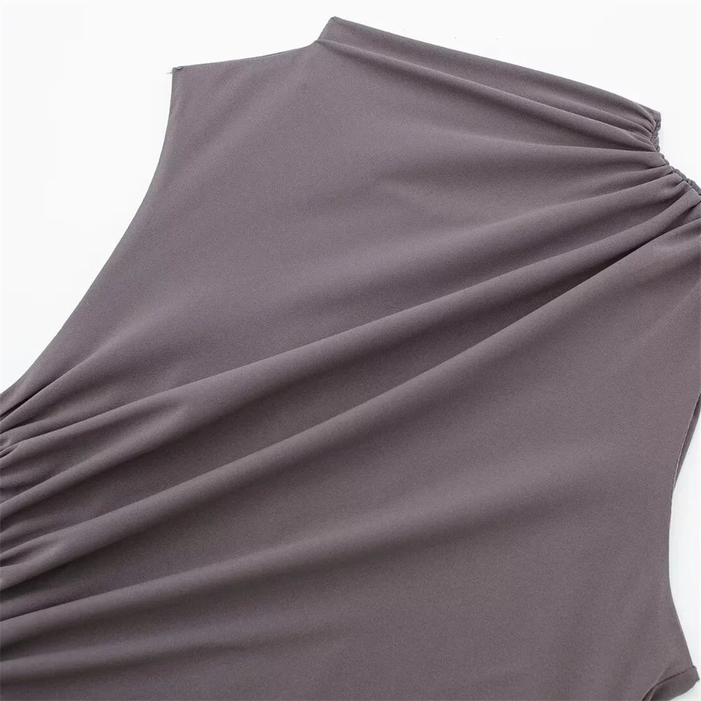Women Dress™ Spring And Summer Fashionable Pleated Decorative Dress