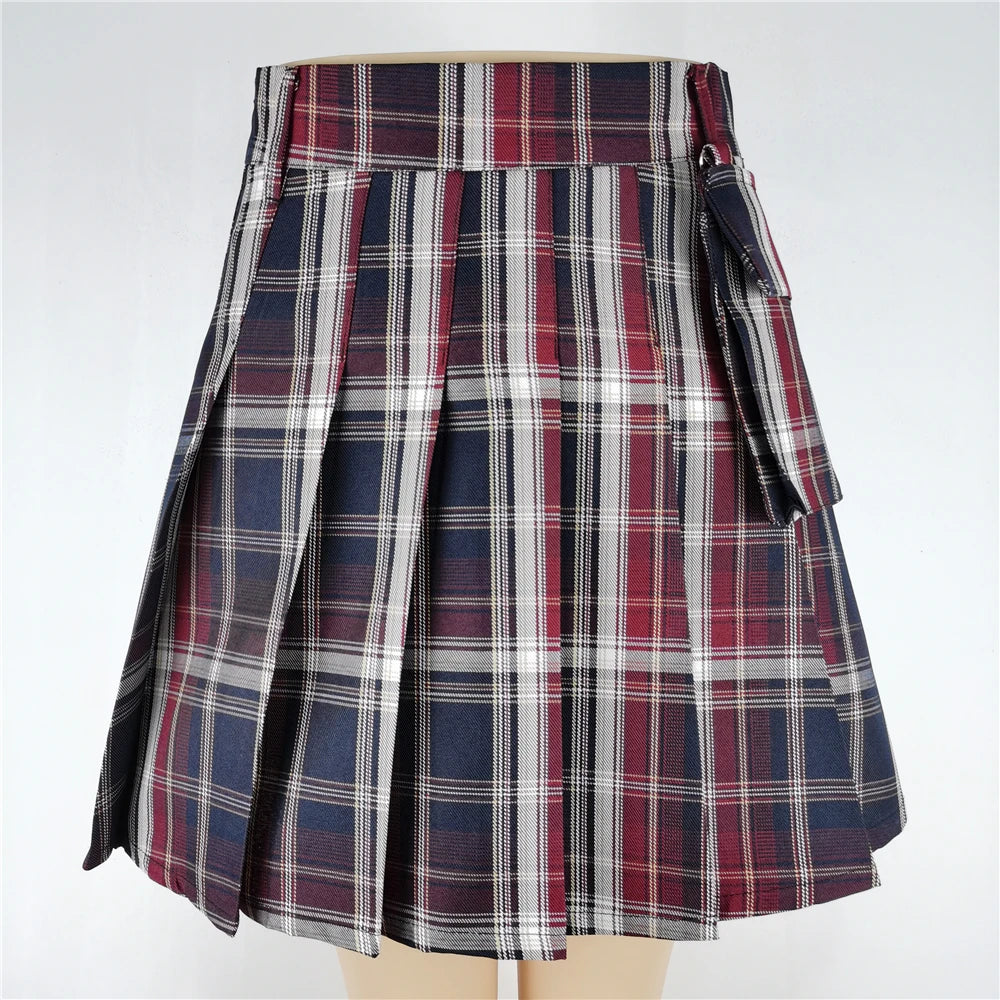 Women's Harajuku Punk Gothic Mini Skirt™ High Waist Patchwork Bandage Skirt