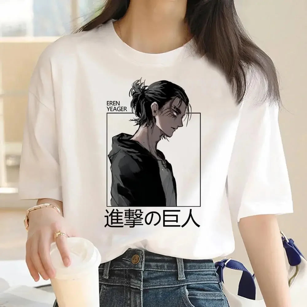 Women's T-Shirt™ Japanese Anime Attack on Titan Graphic Print Harajuku Short Sleeve Plus Size T Shirt