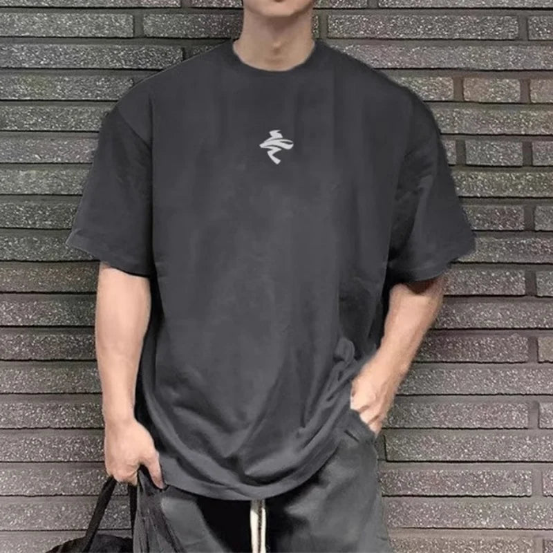 Men's Loose Oversized T-shirt™ Short Sleeves Training Mesh T-shirt