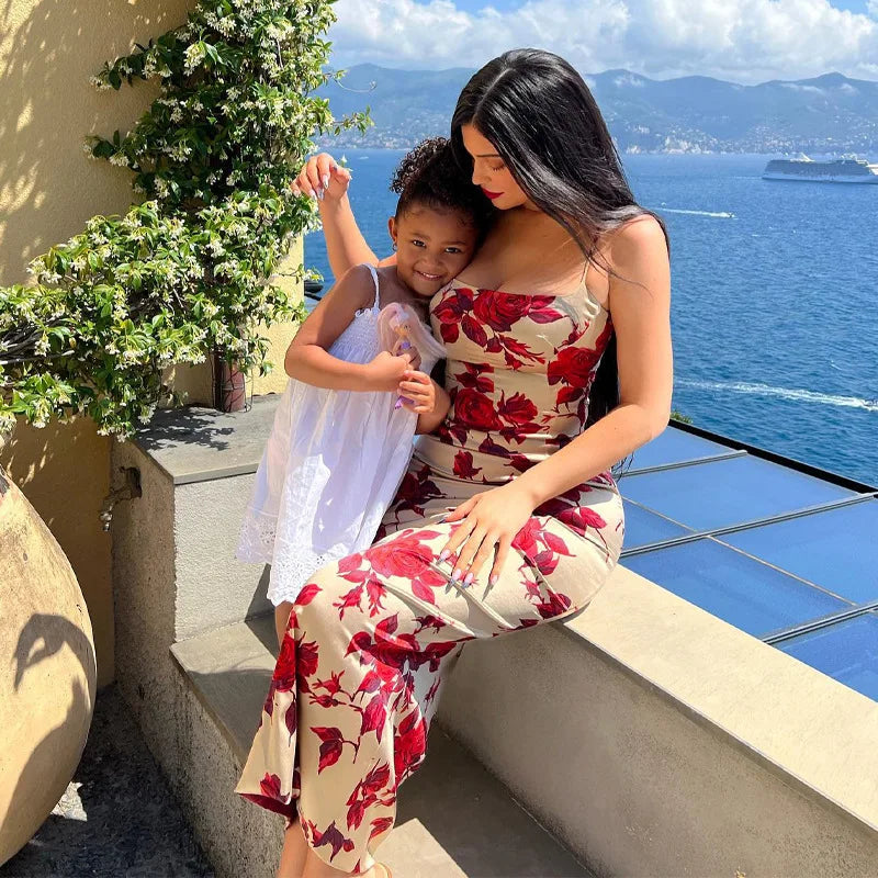 Women's Floral Print Dress™ Sleeveless Backless Bodycon Midi Dress