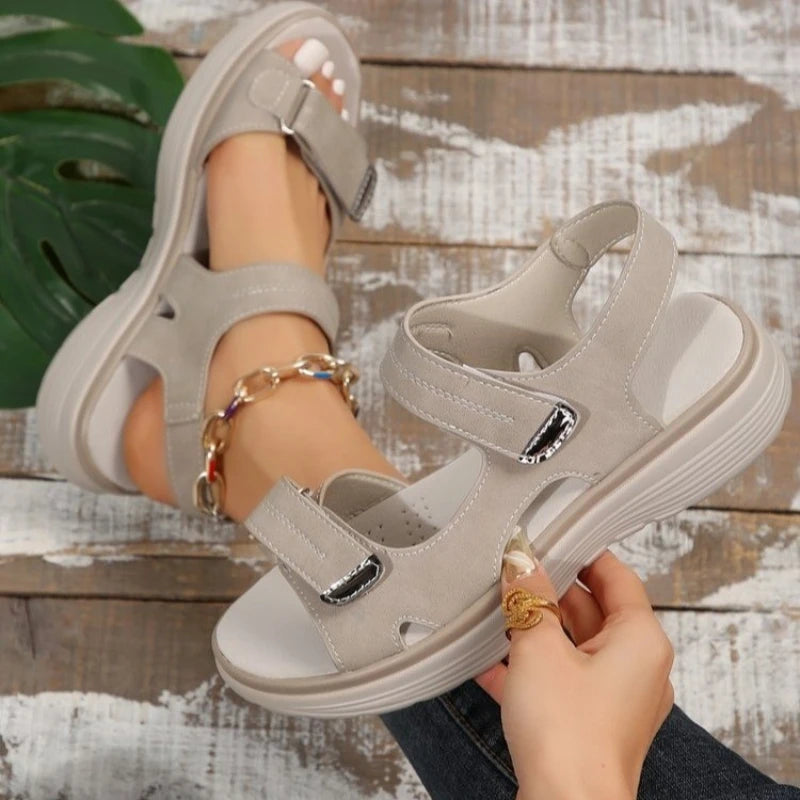 Women's Hook and Loop Sandals™ Summer Lightweight Casual Platform Anti slip Sandals