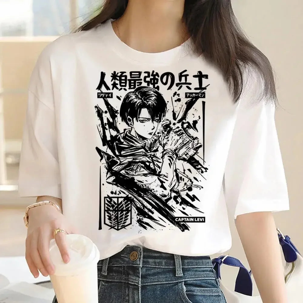 Women's T-Shirt™ Japanese Anime Attack on Titan Graphic Print Harajuku Short Sleeve Plus Size T Shirt