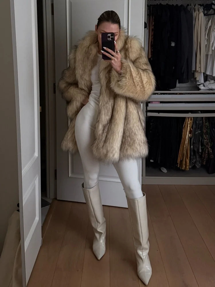 Women's Faux Fur Coat™ Vintage Fluffy Loose Faux Coat