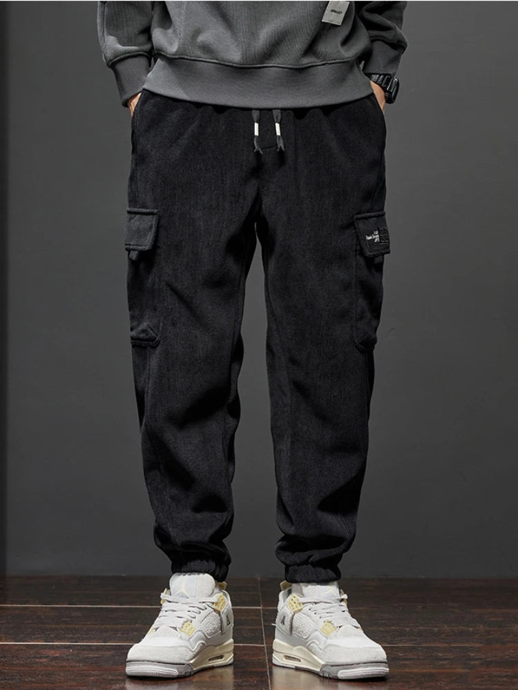 Men's Elastic Waist Jogging™ Spring Autumn New Style Stretch Straight Drawstring Pants