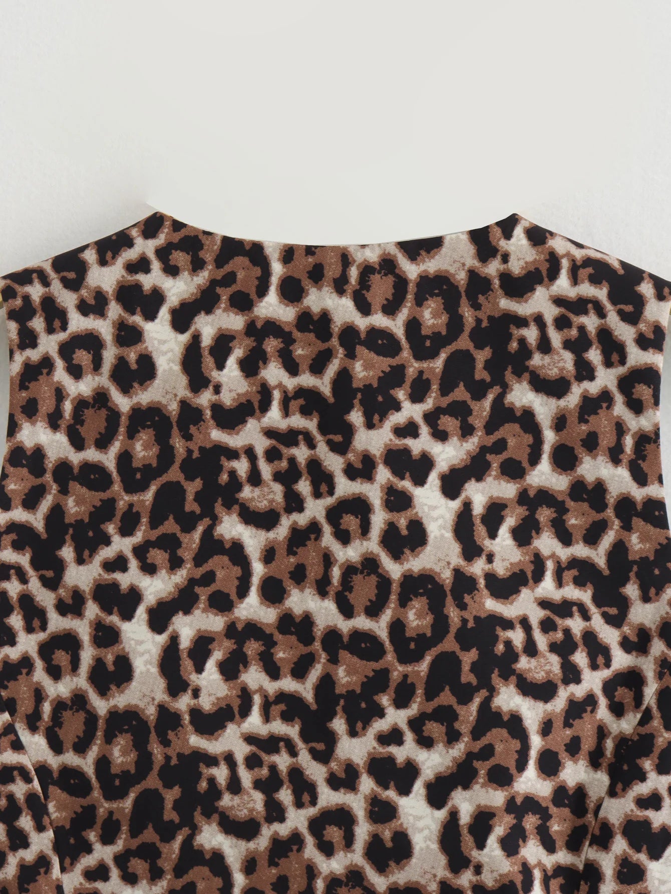 Women's  Leopard Summer Jacket™ V-Neck Single-breasted Cropped Sleeveless Jacket