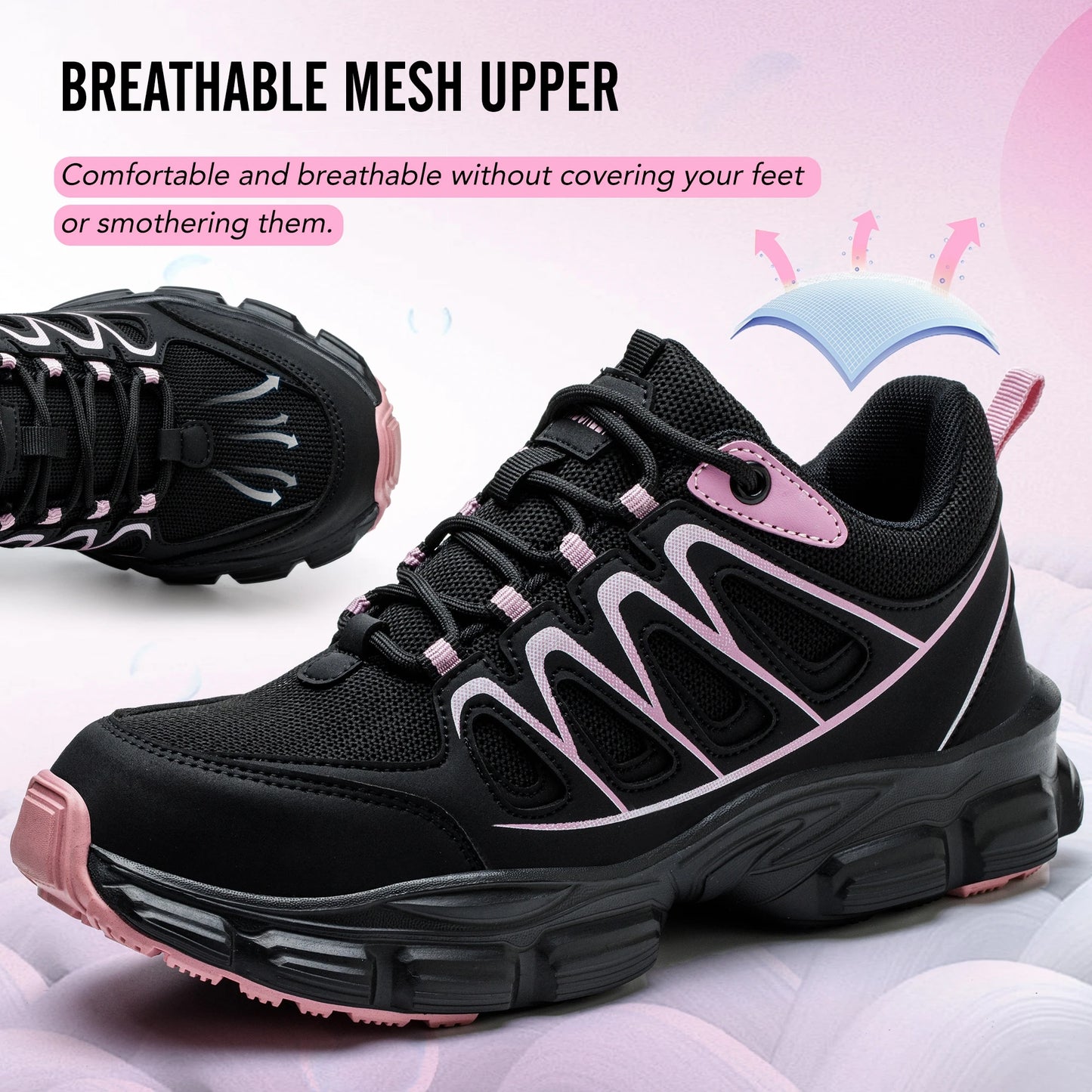 ZLMY Women's Safety Shoes™ Breathable Steel Toe Puncture Proof Sneakers