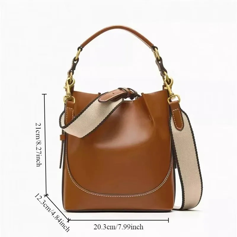Women's Bag™ Korean Style Drawstring Portable Crossbody Wide Drawstring Bucket Bag