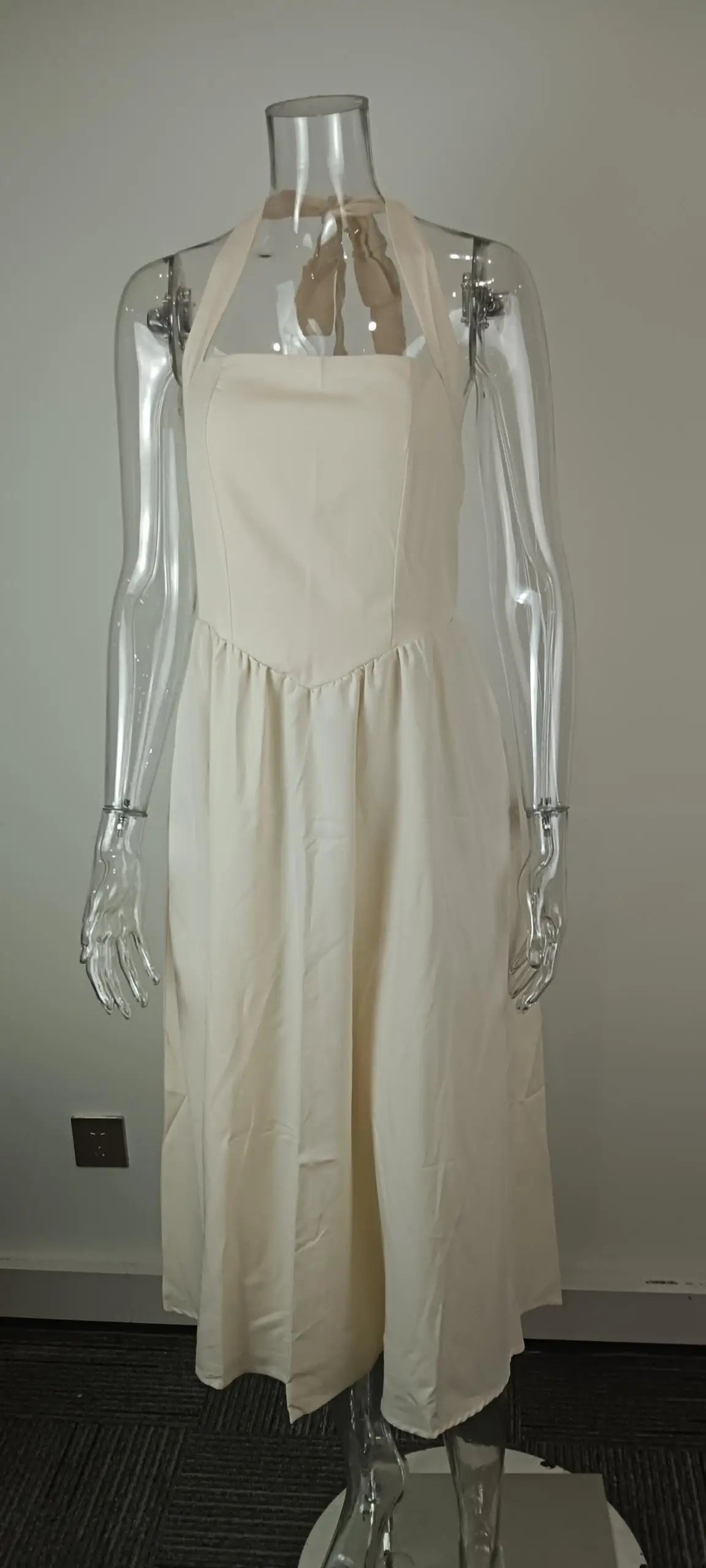 Women's Long Dress™ Square Collar Sleeveless Backless Dress