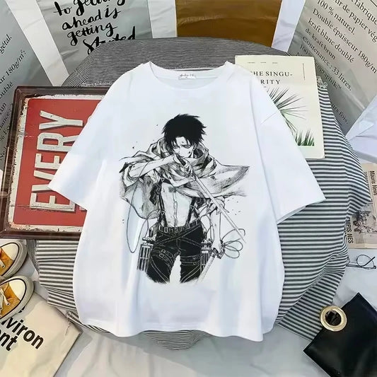 Women's T shirt™ Anime Attack on Titan Printed Cartoon Levi Ackerman Harajuku Tops