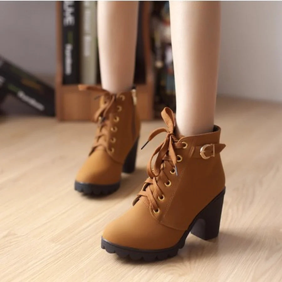 Women's Winter Pumps Boots™  High Heels Lace-up Boots