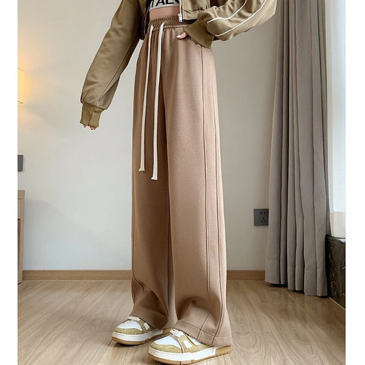 Women High Waisted Leisure Loose Pants™ Straight Leg Slacks Baggy Trousers