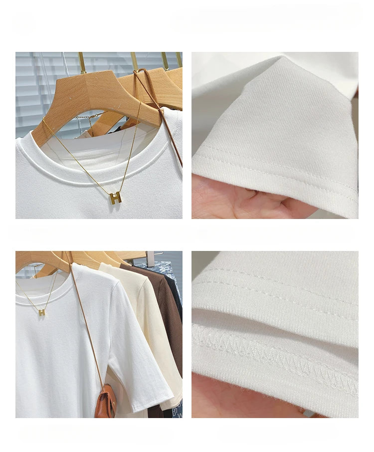 Women's T-shirt™ AOSSVIAO Summer Cotton Crew Neck Short Sleeve Tops Shirts