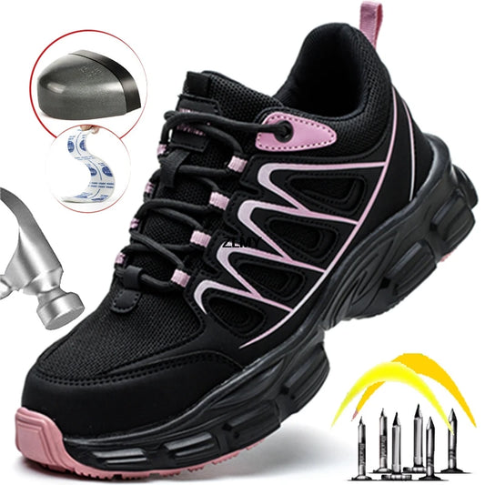 ZLMY Women's Safety Shoes™ Breathable Steel Toe Puncture Proof Sneakers