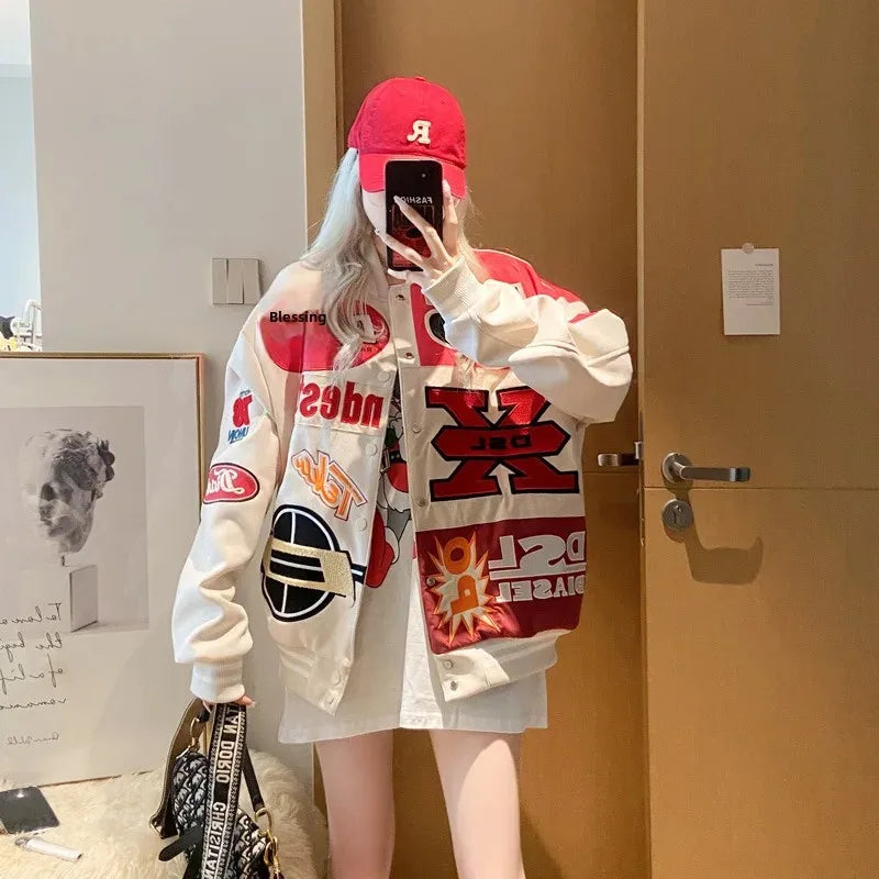 Women's Cross-border Jacket™ Loose Fit Hip Hop Top Jacket
