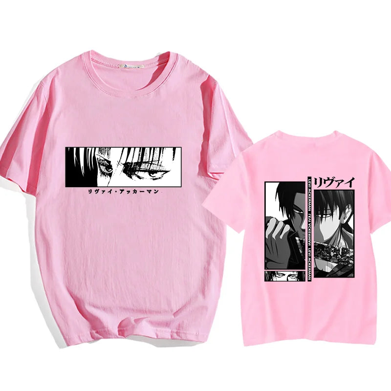 Men's T-Shirt™ Y2K Harajuku Japanese Anime Levi Ackerman Graphic Printed T-Shirt