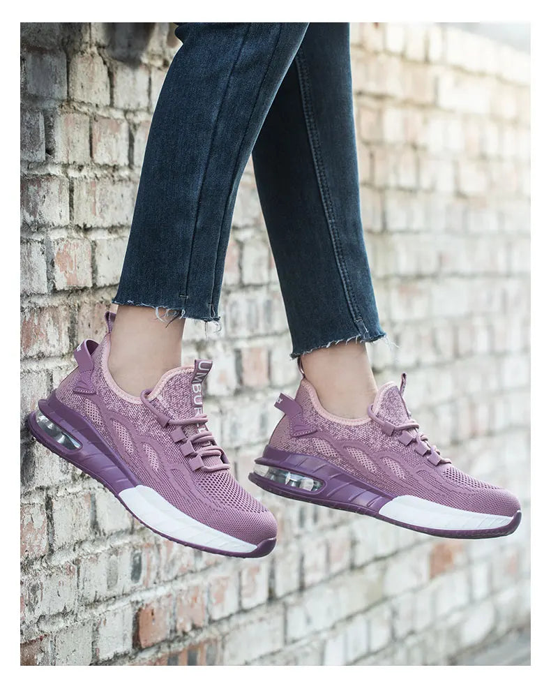 Women's Safety Shoes For Work™ Breathable Steel Toe Puncture Proof Sport Work Sneakers