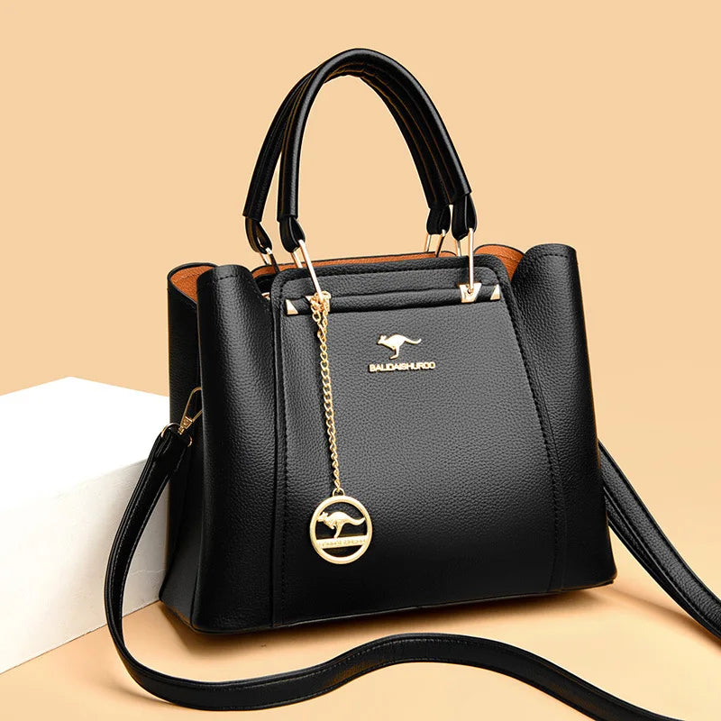 Women's Leather Luxury Handbags™ Ladies Shoulder Crossbody Sac & Messenger Tote Handbag