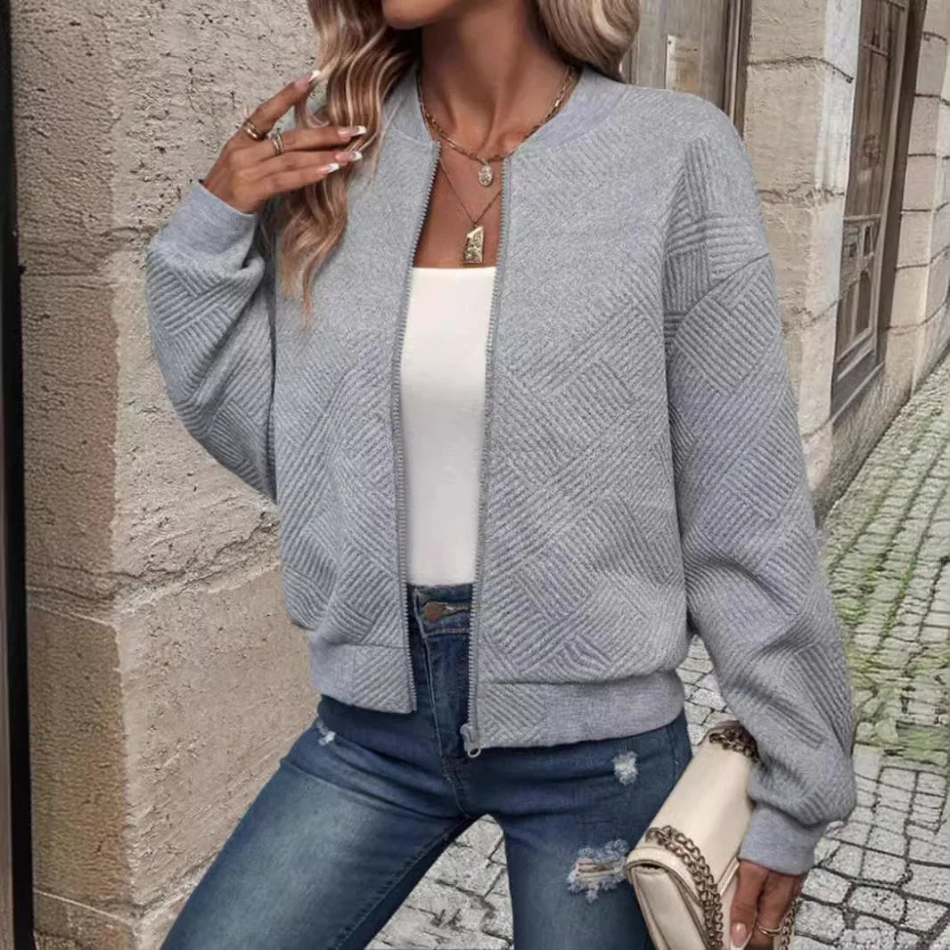 Women's Cross border Jacket™ Zipper Baseball Long Sleeve Jacket