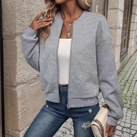 Women's Cross border Jacket™ Zipper Baseball Long Sleeve Jacket