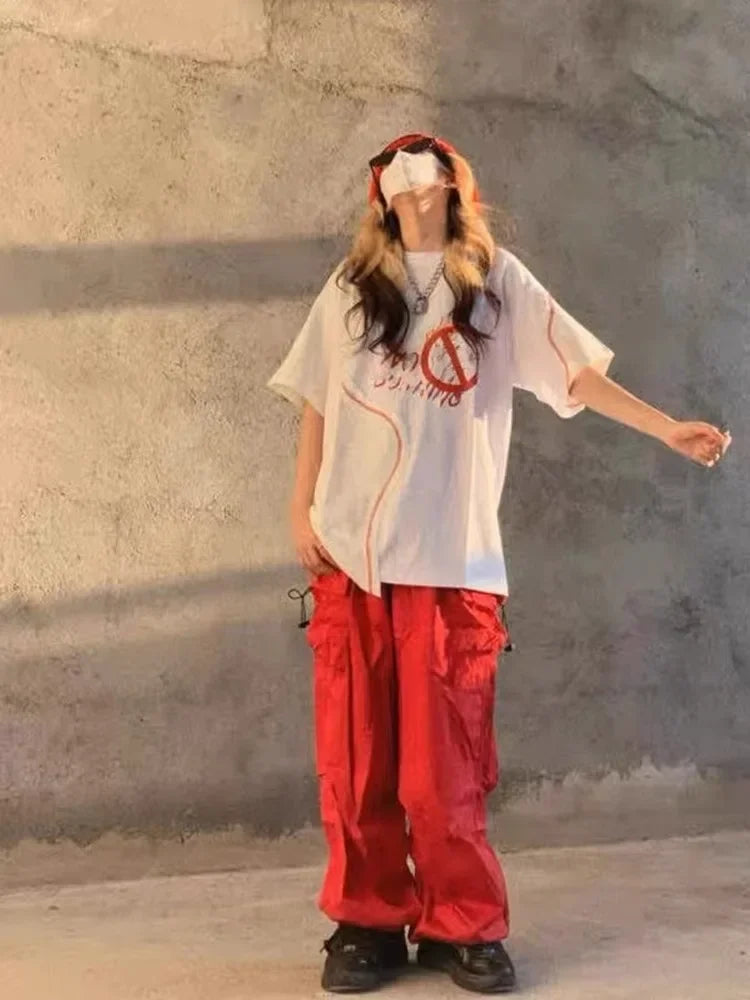 Women's American Vintage Pants™  Loose Fit High Straight Leg Trousers