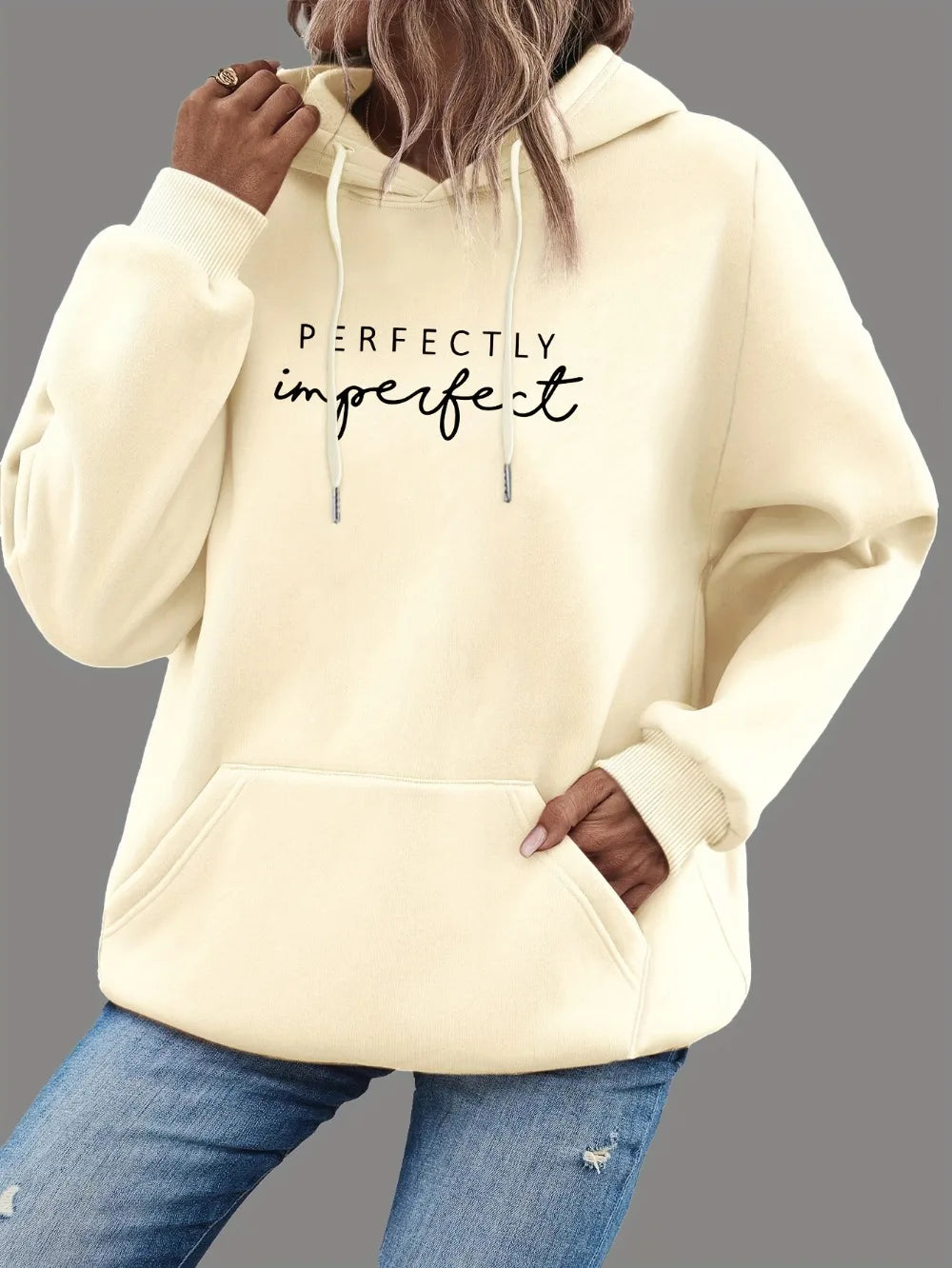 Women's Casual Hoodie™ Letter Print Polyester Hoodies