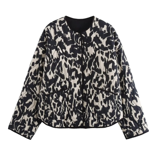 Women's Jacket™ Snake Skin Fashion Printed Button Long Sleeve Jacket
