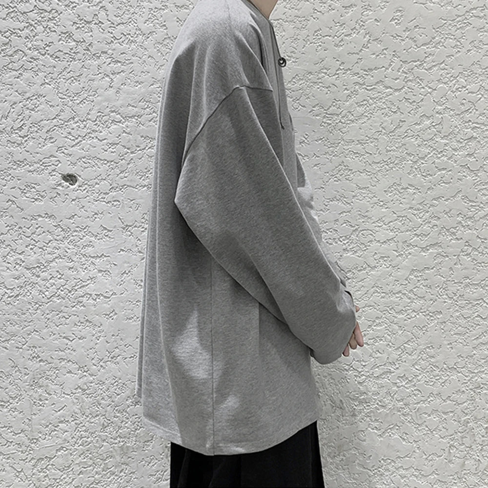 Men's T-shirt™ Cotton Oversize Long sleeves t shirt