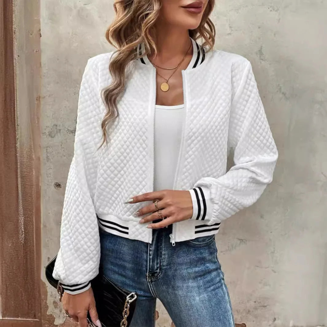 Women's Cross border Jacket™ Zipper Baseball Long Sleeve Jacket