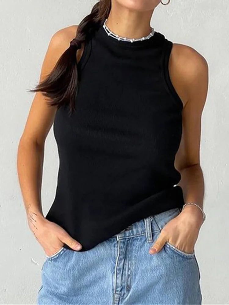 Women's Shirt™ Ribbed Knitted Summer Off Shoulder Tank Top
