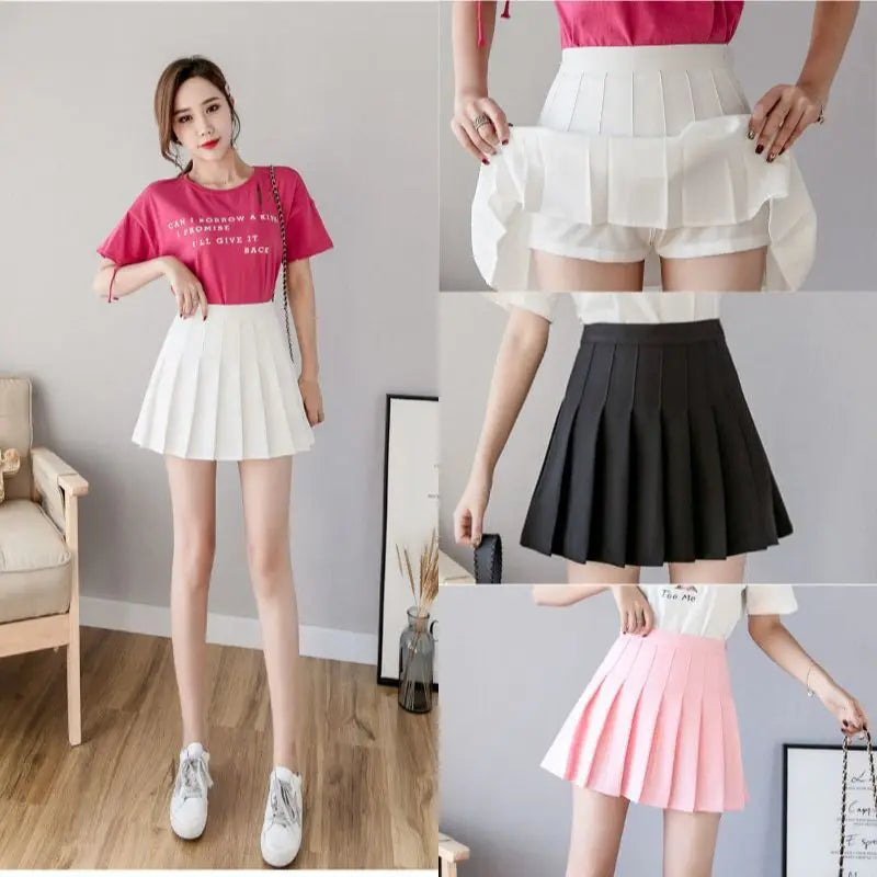 Women's Pleated Skirts™ High Waist Summer Vintage Tennis Student Dance Mini Skirt