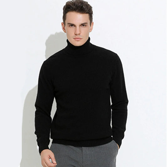 Men's Sweater™ Turtleneck Cashmere Cotton Blend Knitted Pullover