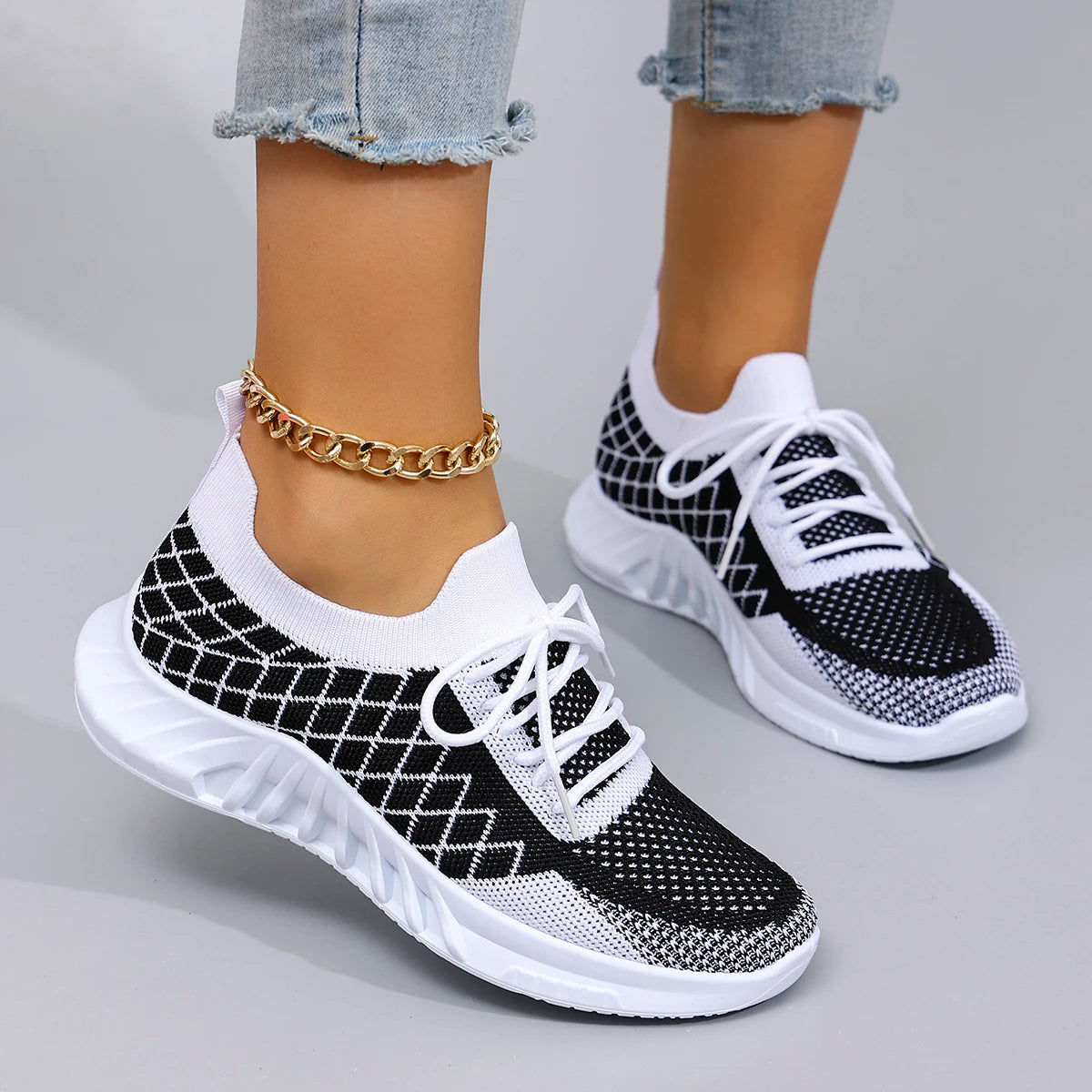 Women's Casual Sneakers™ Lace up Comfortable, Breathable, Lightweight, Wear Resistant Shoes