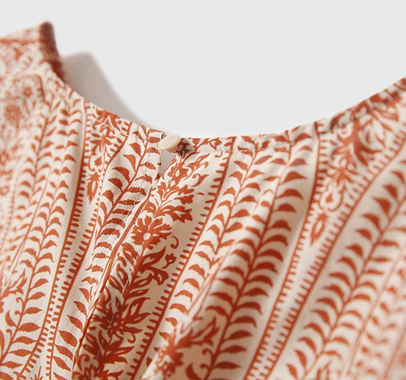 Women's Vintage Bow Bandage Print Shirts™ Korean Batwing Sleeve  Tops