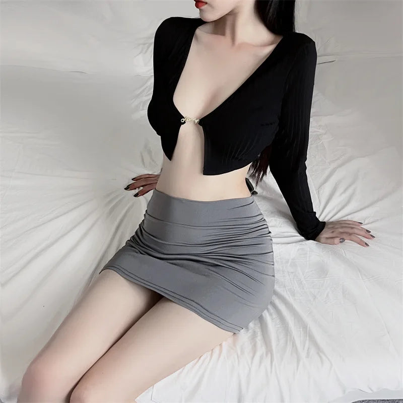 Women's Casual Pencil Mini Short Skirts™ FREEAUCE Korean Style  High Waist Mini Short Skirt