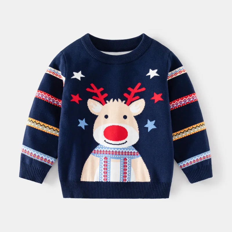 New Year Girl & Boy Sweater™ Long Sleeve Pullover Knitwear Children