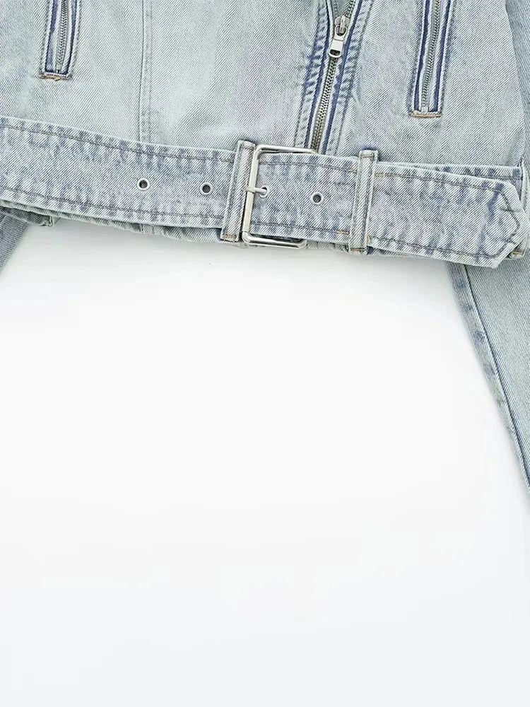 Women's Denim Jacket™ Lapel Long Sleeve Loose Streetwear Short Jacket