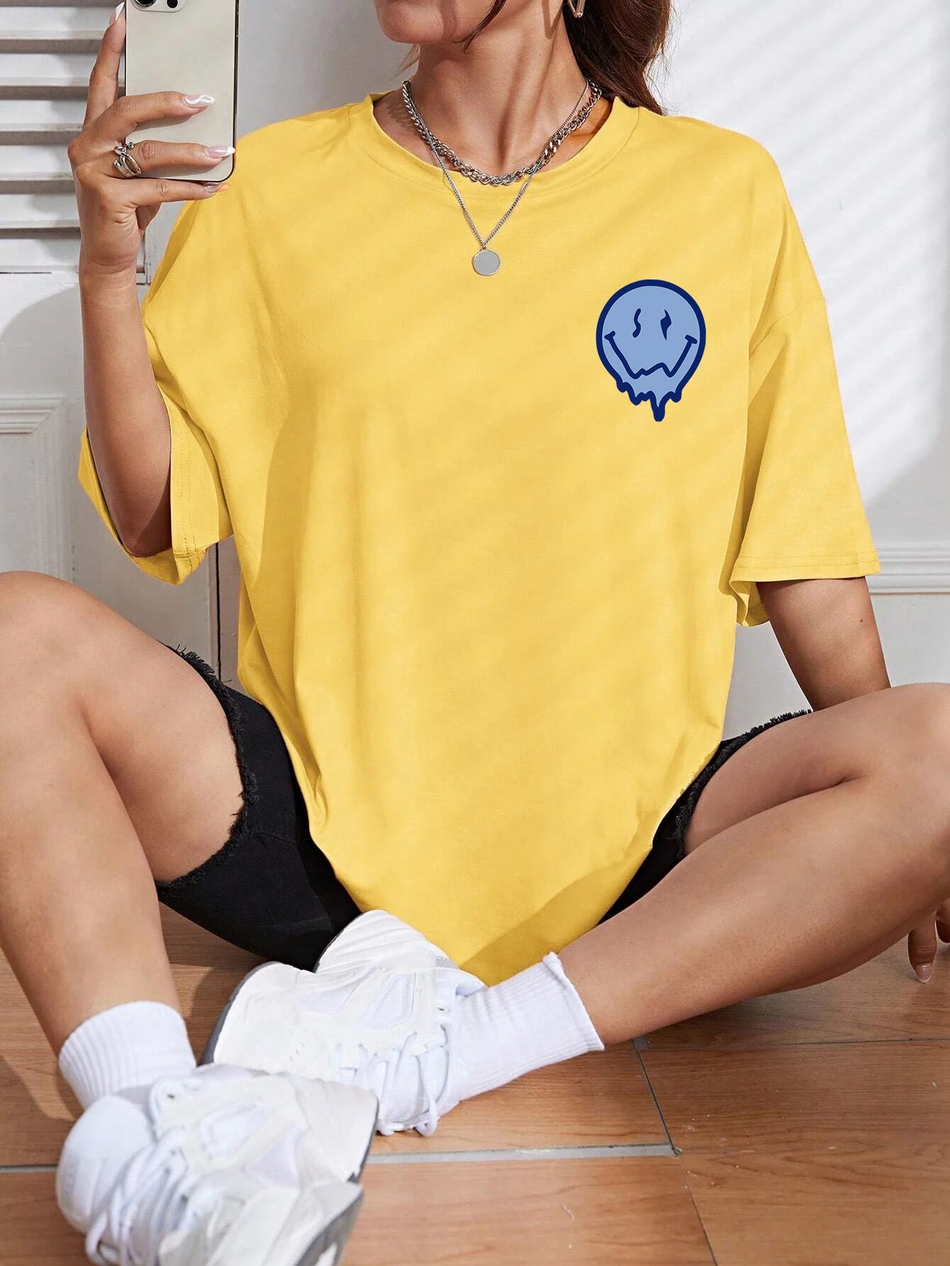 Women's Letter Printed Women T-Shirts™ Loose Oversized Casual Short Sleeves Tees
