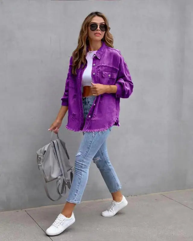 Women's Denim Shirts™ Vintage Oversized Loose Shirt
