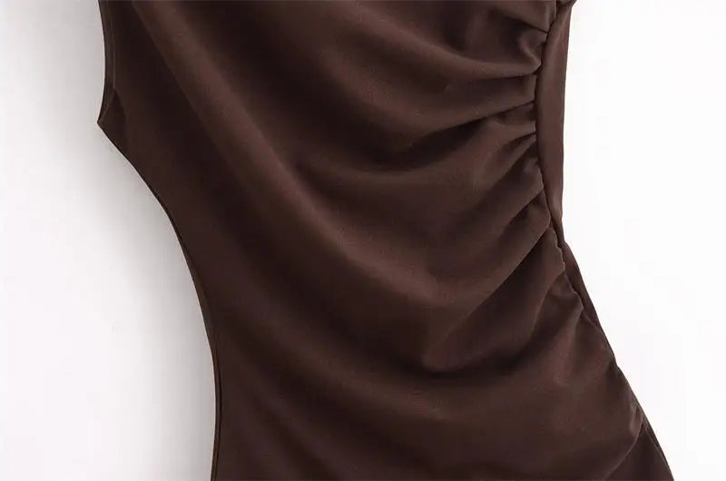 Women Dresses™ Fashion Tight Ruched Mini Dress