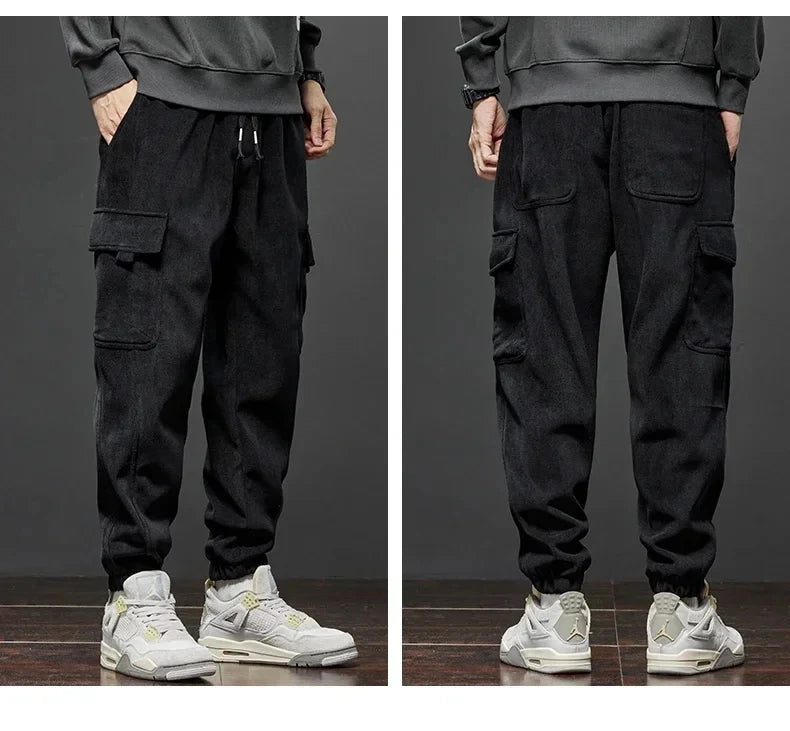 Men's Elastic Waist Jogging™ Spring Autumn New Style Stretch Straight Drawstring Pants