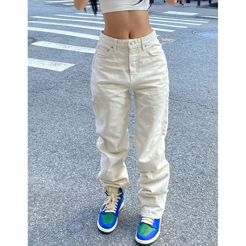 Women's Jeans™ Y2K Aesthetic Mid Waist Baggy Loose Denim Pants