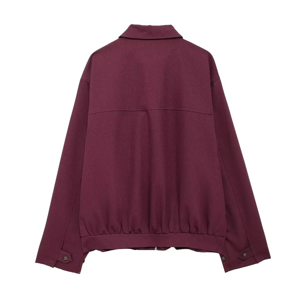 Women's Skirt Suit™ UNIZERA Zipper Pocket Decoration Jacket Coat Lantern Mini Skirt Set