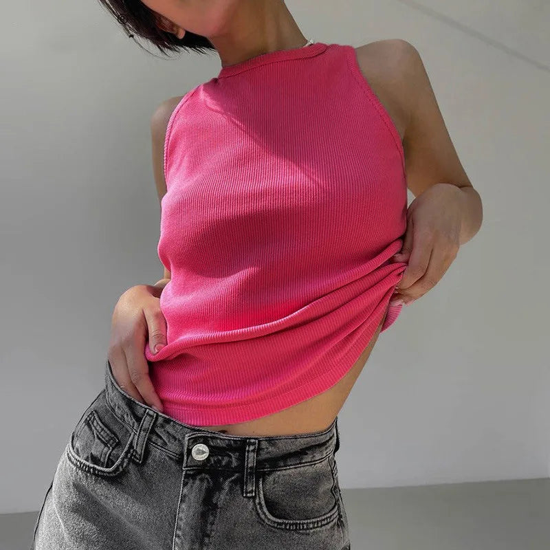 Women's Shirt™ Ribbed Knitted Summer Off Shoulder Tank Top