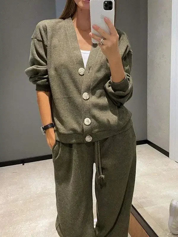 Women's Comfortable Sporty Set™ Casual Jacket Open Cardigan + Long Pants Set