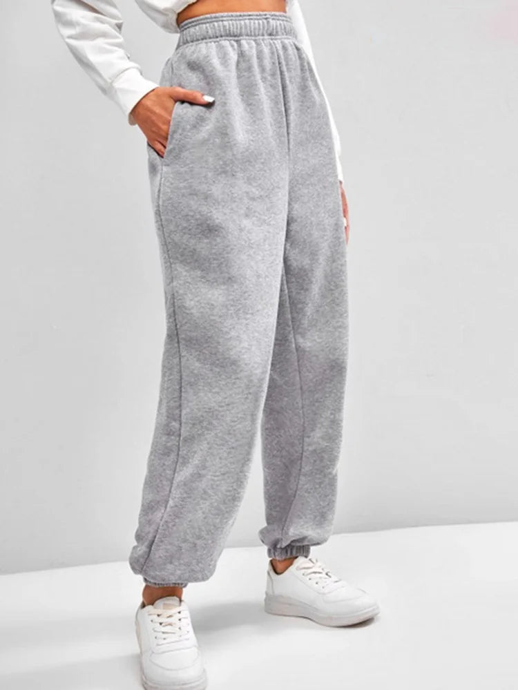 Women's Comfortable High Waist Sweatpants™ Stretchy and Soft Elastic Waistband Pants
