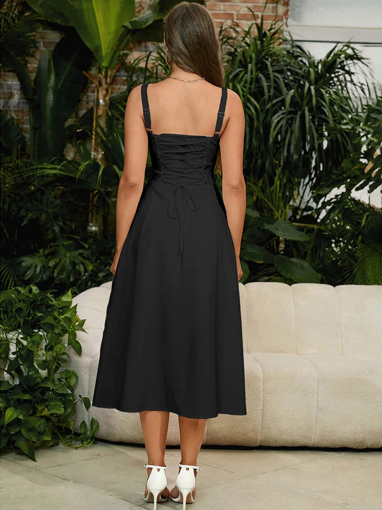Women's Sleeveless Long Dress™ Padded Boned Robe Elegant Party Dresses