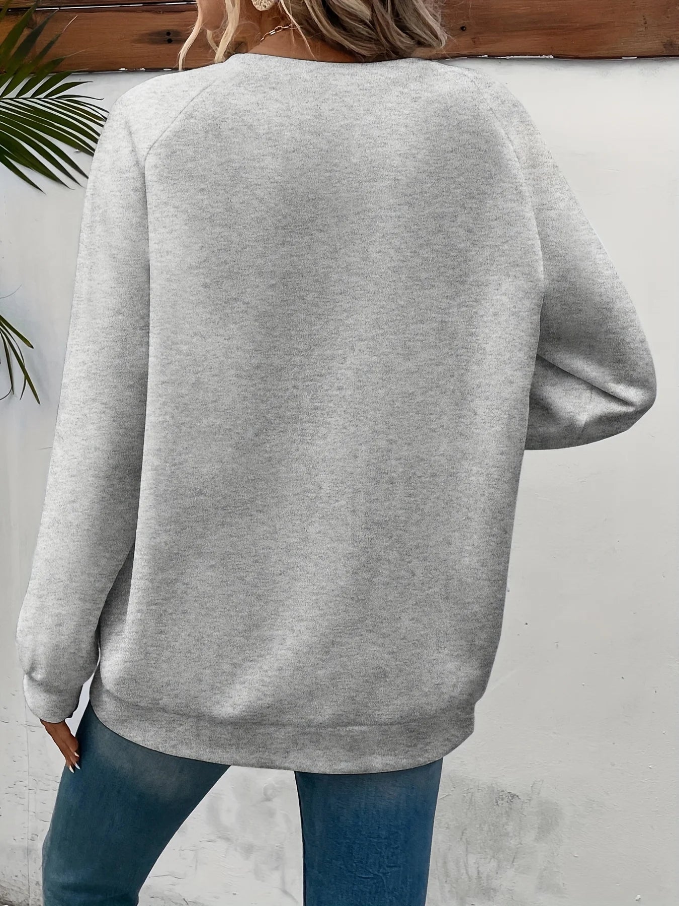 Women's Letter Printed Sweatshirts™ Long Sleeves Crewneck Warm Pullovers Clothing